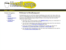 Tablet Screenshot of headlamp.net
